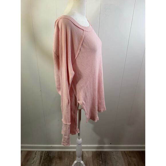 Free People - We The Free - North Shore Pink Thermal in size Extra Small. NWT - Picture 4 of 8